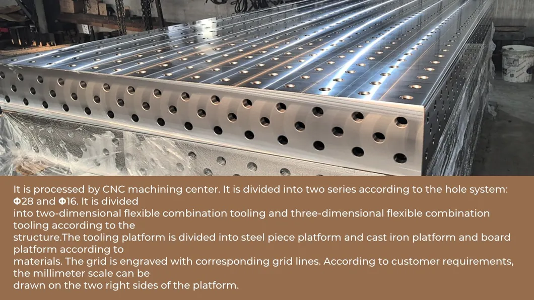 2D3d Welding Table Steel Welding Platform with Modular Welding Clamping System D16D28