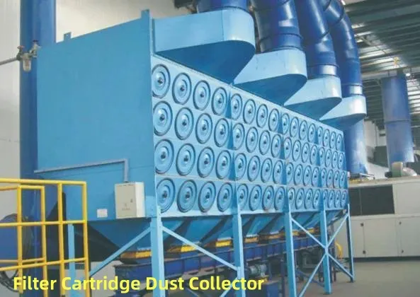 Collection of Dust Particles and Gases Large Woodworking Bag Collectors and Small Cartridge Collectors