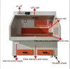 Convenient and Durable Pull-Down Grinding and Polishing Table with Dust Removal Device