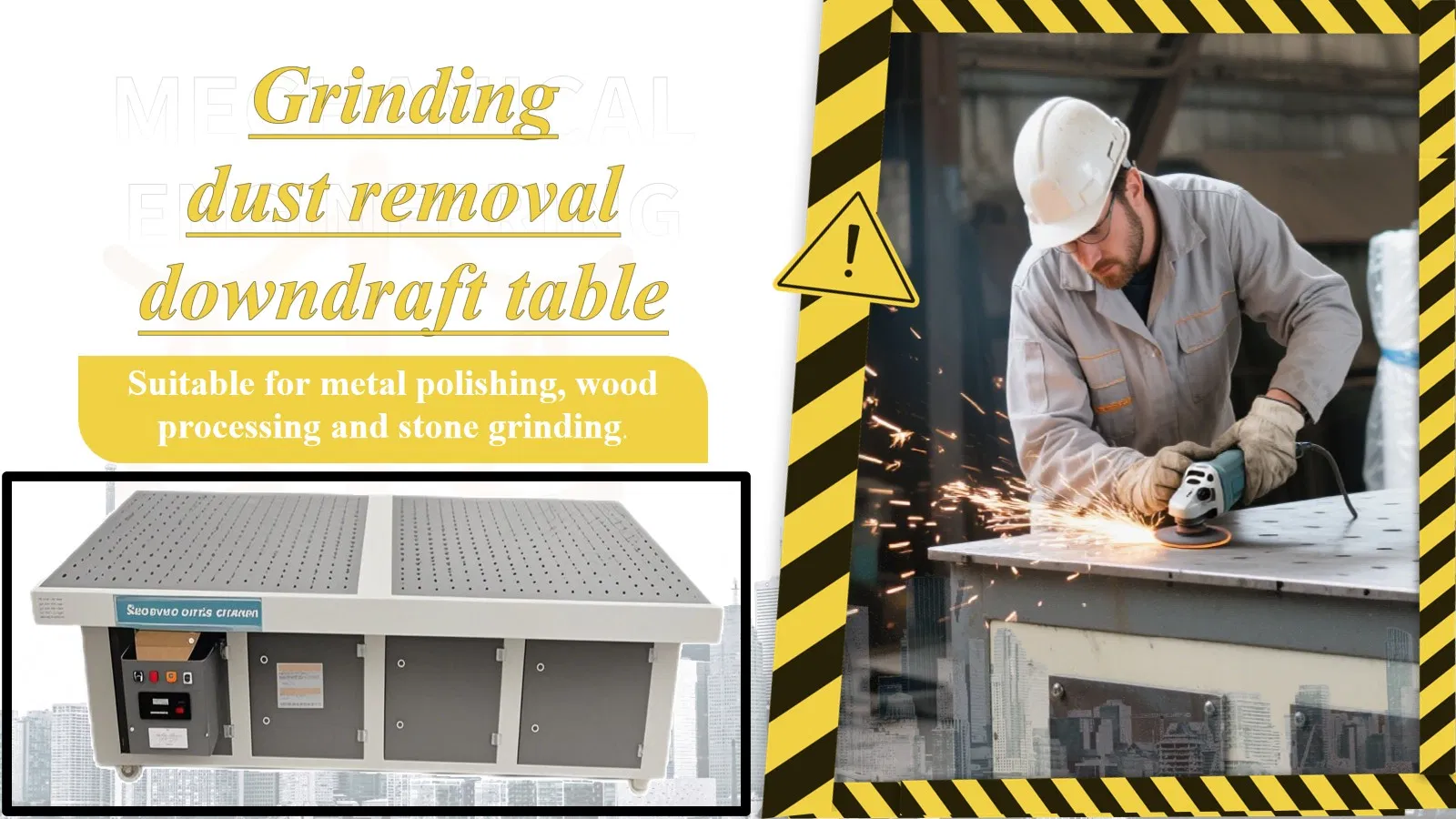 Customized Brand New Metal Polishing Flat Grinding Dust Collection System
