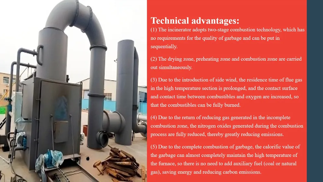 Customized Smoke Purification Garbage Incinerator Animal Crematorium Dust Collector