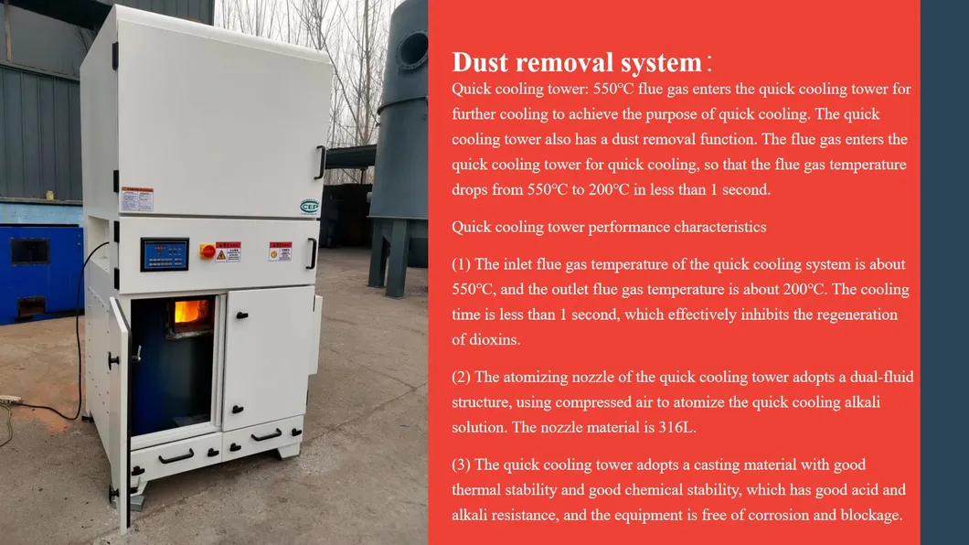 Customized Smoke Purification Garbage Incinerator Animal Crematorium Dust Collector