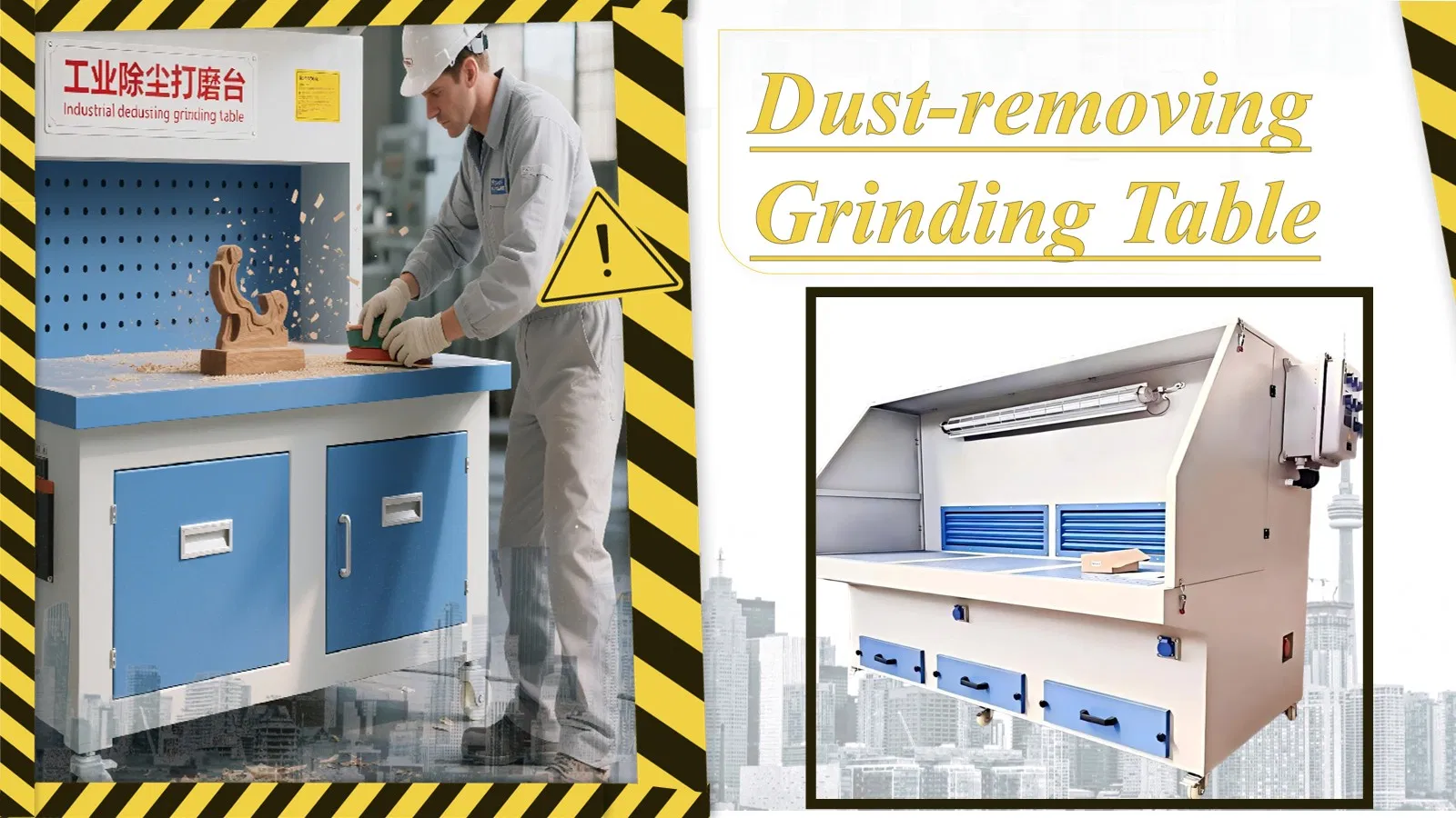 Explosion-Proof Downdraft Table for Grinding and Polishing Workbench Dust Collector Grinding Table