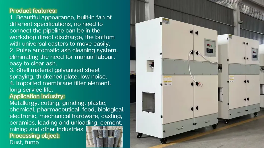 Filter Small Cartridge Dust Collector for Indoor Smoke and Dust Removal