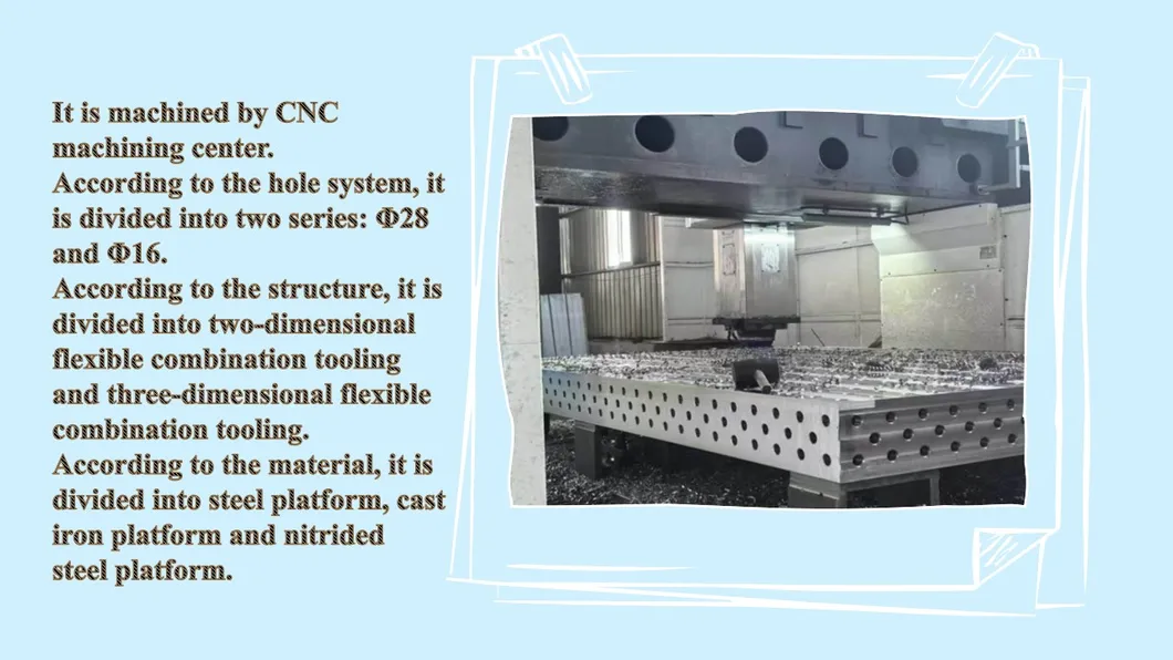 High Quality Structure Welding Table Steel Cast Iron 2D3d Fixture Platform