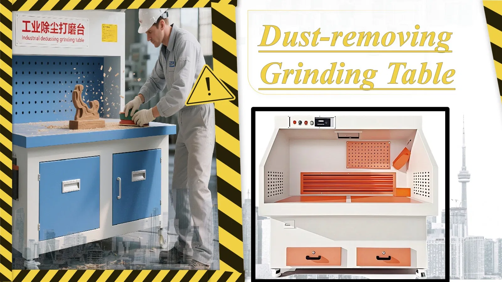 Hot Sale Metal Polishing and Workbench Portable Grinding Dust Collector