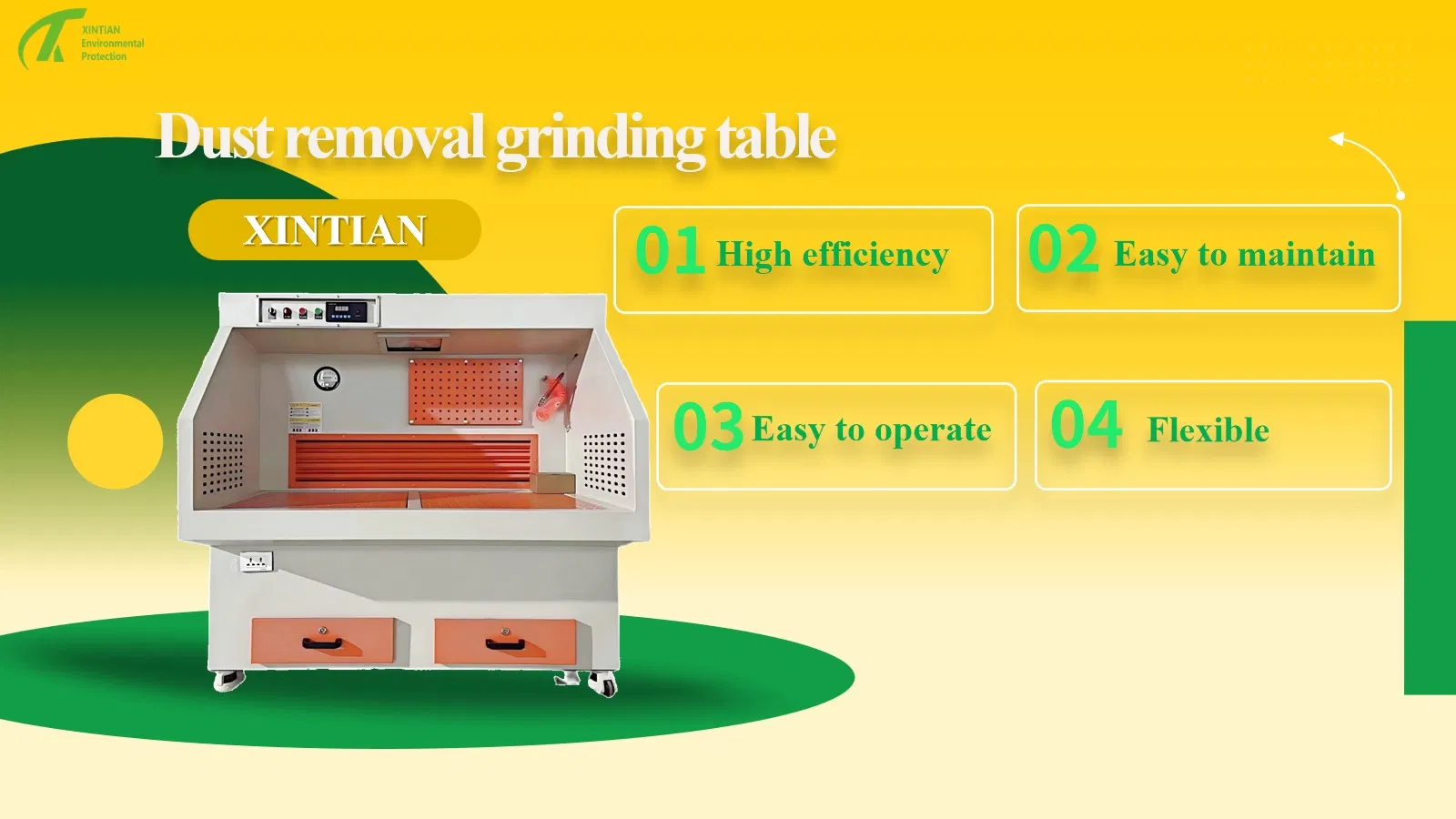 Hot Sale Metal Polishing and Workbench Portable Grinding Dust Collector