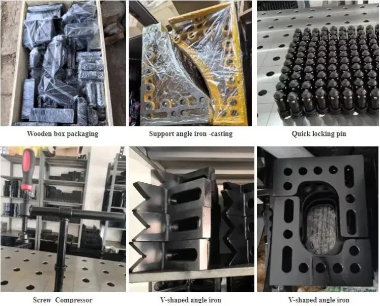Multi-Module Combination with Clamps Fixture Cast Iron Welding Platform D28/D16