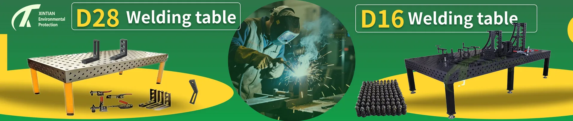 New Customizable 2D, 3D Cast Iron, Steel Round Hole Welding Table
